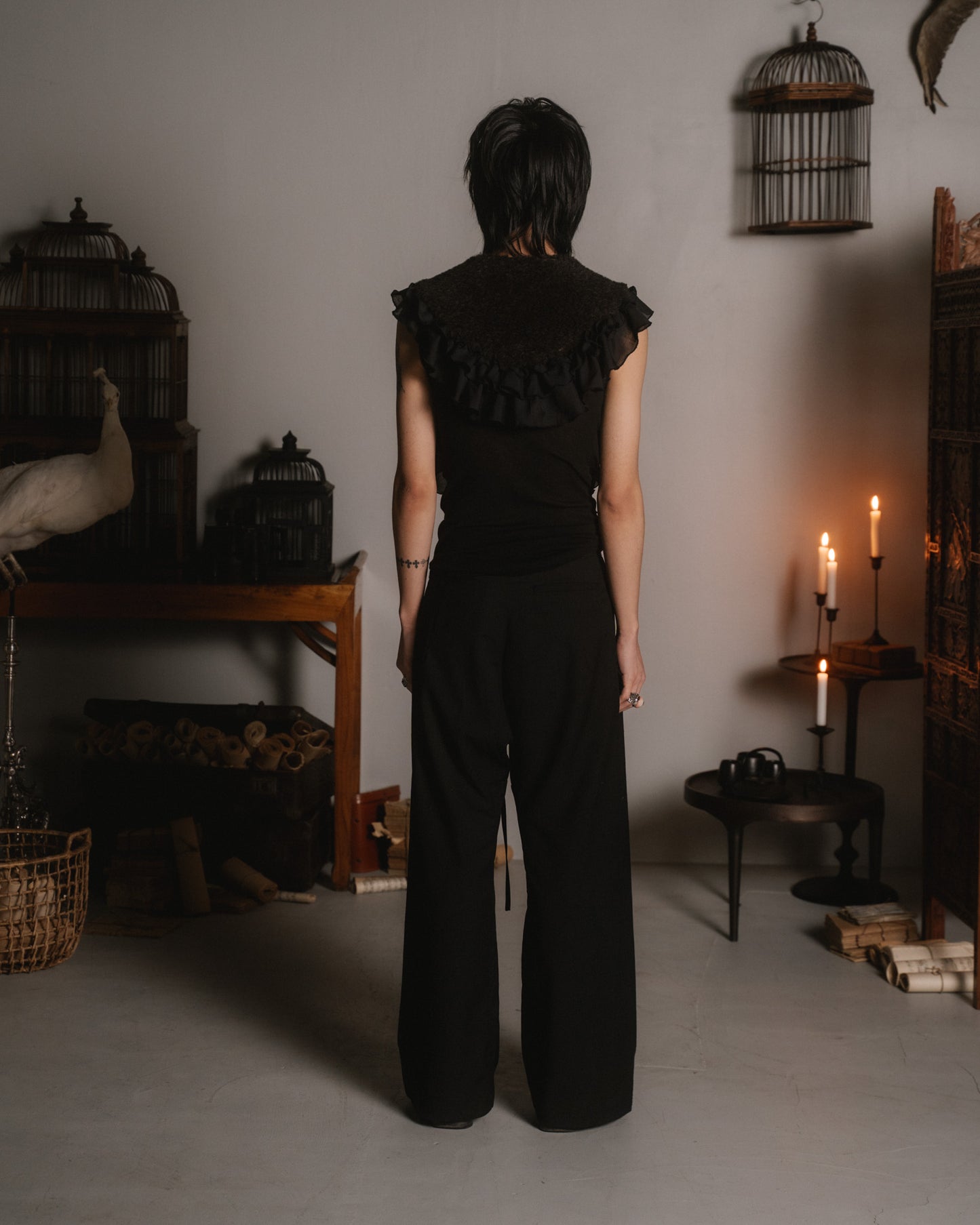 passage trousers black