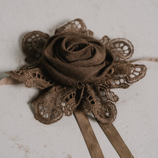 ribbon rose taupe