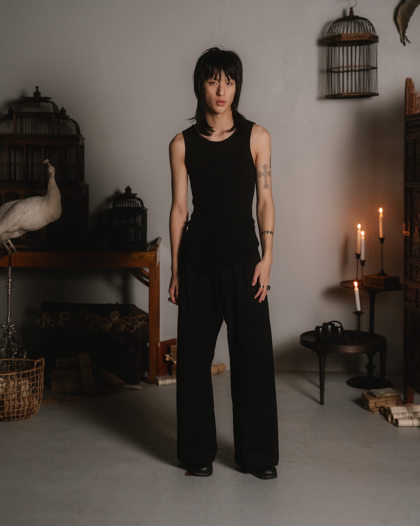 passage trousers black