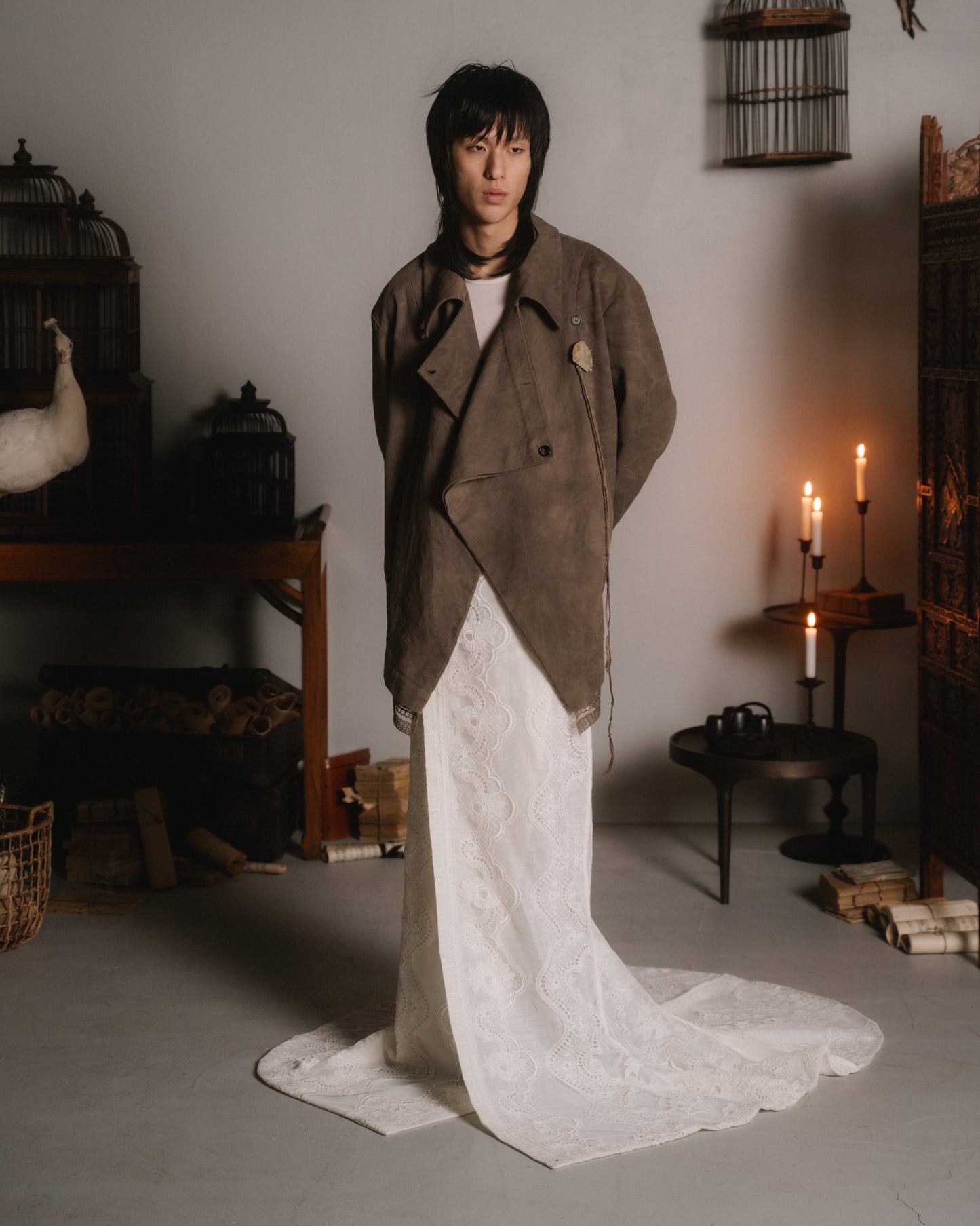 river stone brooch two