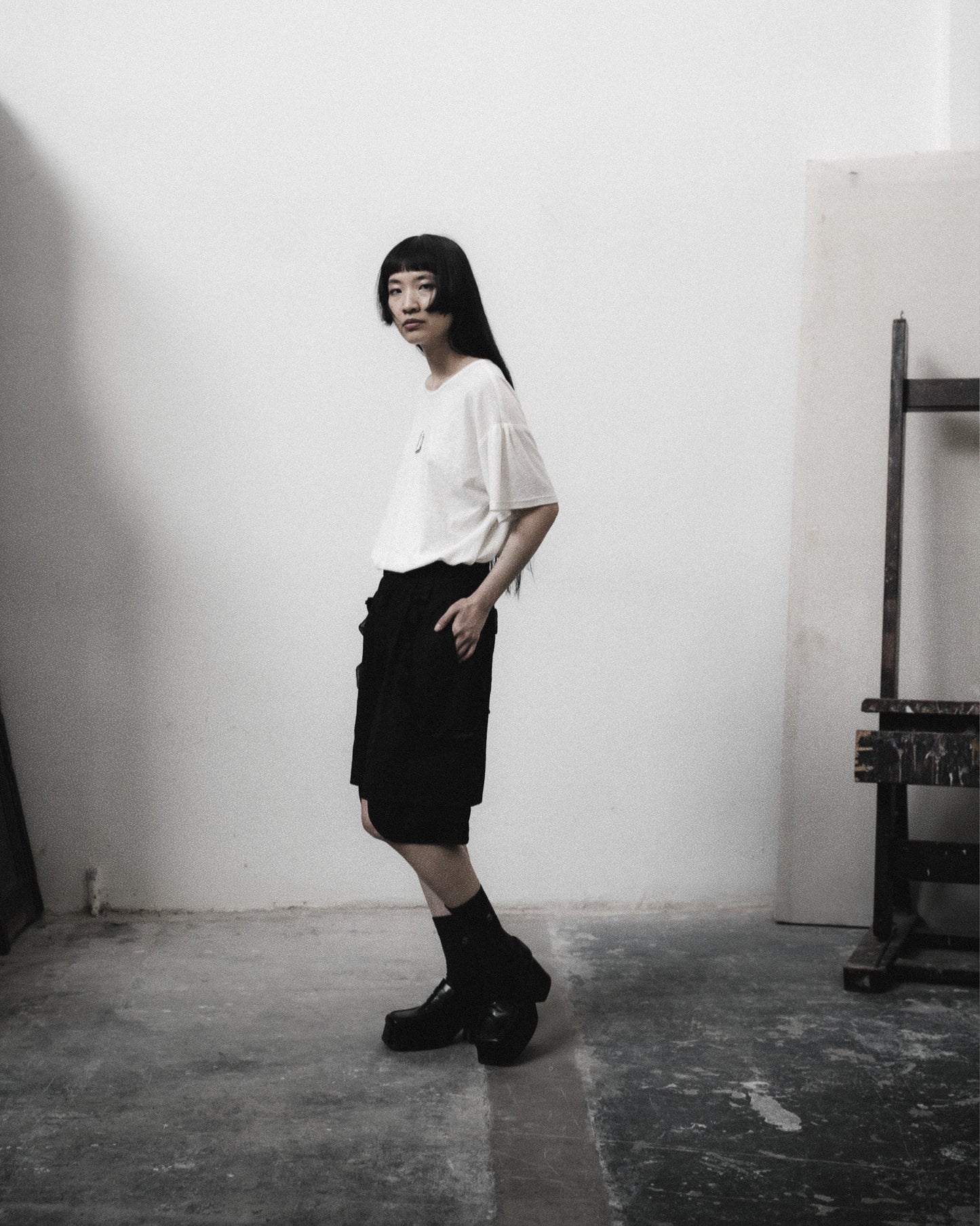 orchid shorts black